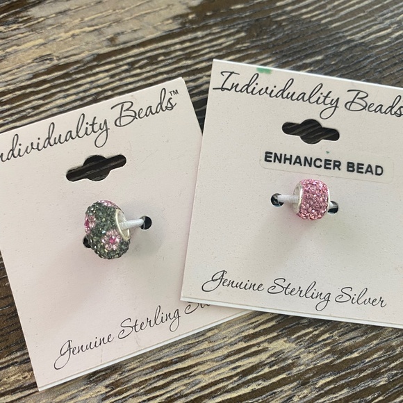 2 NWT Individually Beads (FITS PANDORA) STERLING - Picture 2 of 6